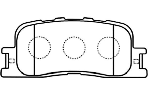 KAVO PARTS Комплект тормозных колодок, дисковый тормоз BP-9086